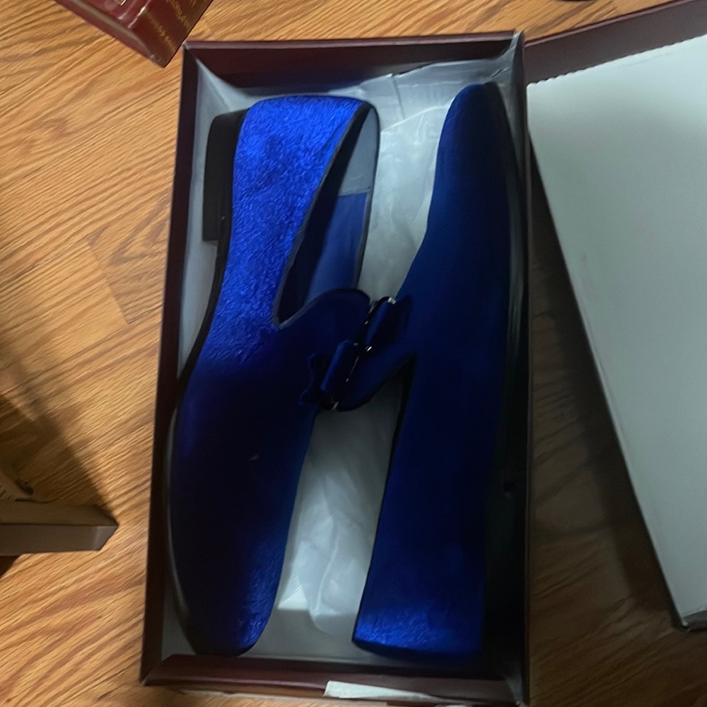 Royal Blue Swede Dress shoes